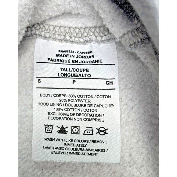 Nike Sportswear Club Fleece Gray Sweatshirt Hoodie Men's Size Sm Tall BV2654-063 - Picture 6 of 15